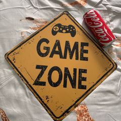 NEW game zone sign