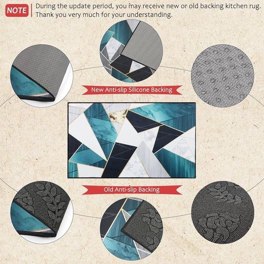 FREE P&P  2 Pieces Non Slip Kitchen Mat Kitchen Rug Set, Washable Modern Mats and Rugs for Hallway, Dining Room and Entryway, 40x60cm + 40x120cm