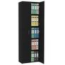 Office Cabinet Black 60x32x190 cm Chipboard Image 4