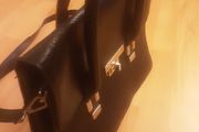 Hand Bag/Style and Functionality Unique Black Bag from Savida. Overall Snake Skin Type Finish