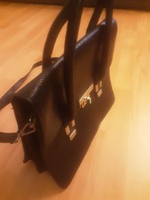 Hand Bag/Style and Functionality Unique Black Bag from Savida. Overall Snake Skin Type Finish