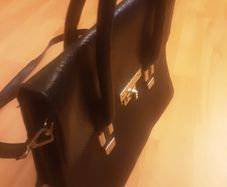 Hand Bag/Style and Functionality Unique Black Bag from Savida. Overall Snake Skin Type Finish