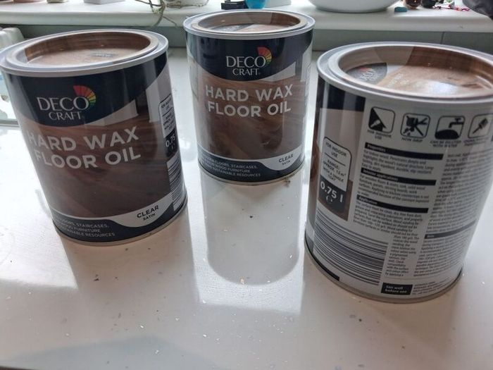 Hard wax floor oil clear satin