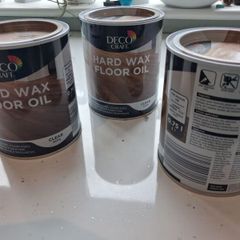 Hard wax floor oil clear satin