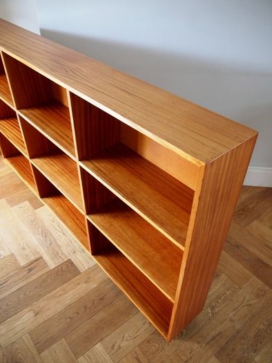 Mid Century Teak Open Shelving / Bookcase Vintage Retro 1960s