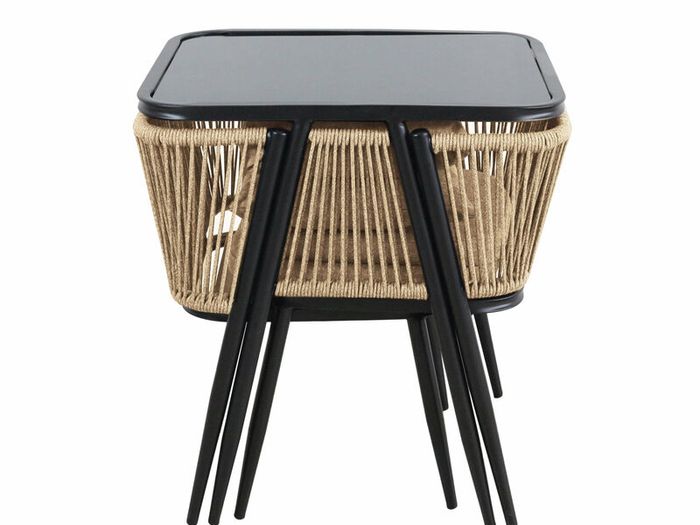 Korfu Coastal Patio Set  Outdoor Table + 2 Chairs
