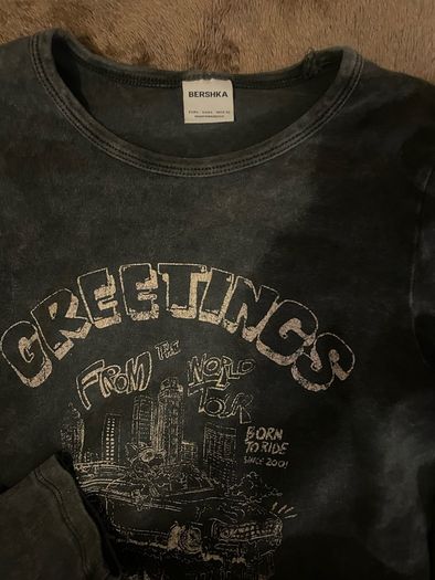 Long sleeve grey tshirt Size Large