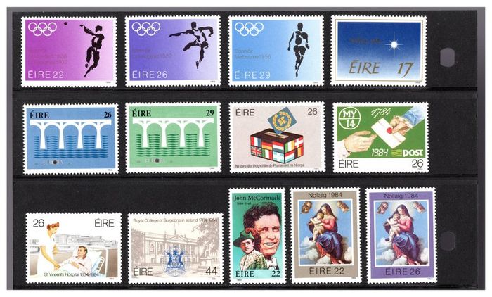 1984 Ireland Stamp Year Pack MNH. See scan for stamps included. All stamps Mint Never Hinged.