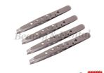4x Stainless Steel Slant Tip Eyebrow Tweezer Hair Removal Makeup Tools