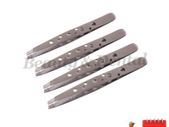 4x Stainless Steel Slant Tip Eyebrow Tweezer Hair Removal Makeup Tools