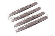 4x Stainless Steel Slant Tip Eyebrow Tweezer Hair Removal Makeup Tools