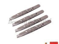 main image for ad 4x Stainless Steel Slant Tip Eyebrow Tweezer Hair Removal Makeup Tools