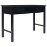 Writing Desk Black 110x45x76 cm Wood Image 2