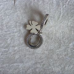 Pandora lucky day four leaf clover horseshoe dangle charm perfect condition
