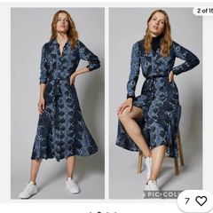 Mint Velvet Midi Dress Size 8