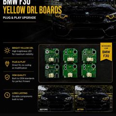BMW F30 Yellow DRL LED Boards (Plug & Play)