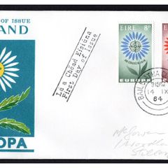 1964 Ireland Europa (CEPT) Commemorative Stamps Illustrated First Day Cover (FDC)