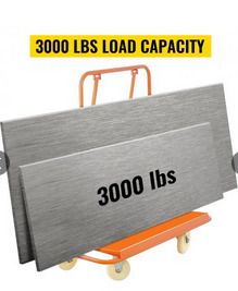 Cart Plaster Board Wheeled Trolley 1360kg Durable Panel
