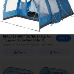 trespass 6 man tent tent