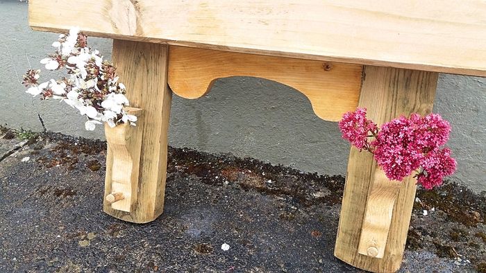 Rustic Oak Beam floating shelf / display