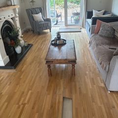 solid wooden floor