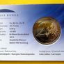 Latvia 2 Euro Commemorative Coin 2015 - 30 Years of the EU Flag. Coincard. BU Image 2