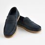next leather navy loafers size UK 2 Image 2