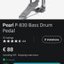 Pearl P-830 single pedal Image 6