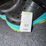 Crocs Classic Mega Crush Chunky platform sole Clogs Black Aqua/Lime UK 5 New Image 6