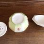 Vintage 1930s Art Deco Green floral ceramic soap dish Image 5