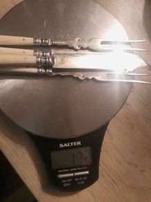 vintage chinese solid silver cutlery ,172g,full halmark