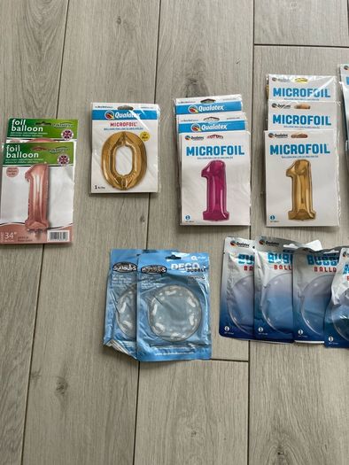 Helium Bottle & accessories  & balloons for sale. Full bottle as shown in photos.