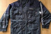 Adidas vintage jacket windbreaker training wear grey green navy XXL