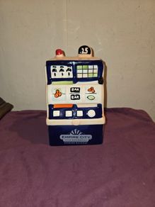 Vintage Ceramic "Empire City Casino Yonkers Raceway" Money box