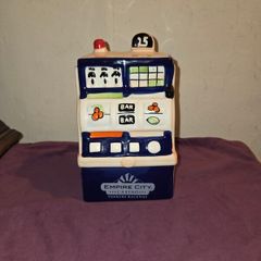 Vintage Ceramic "Empire City Casino Yonkers Raceway" Money box
