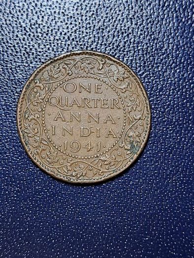 India- British quarter Anna coin