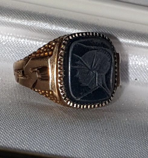 Vintage 9ct Gold Mens Signet Ring