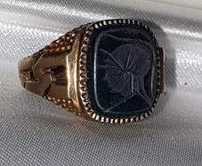 Vintage 9ct Gold Mens Signet Ring
