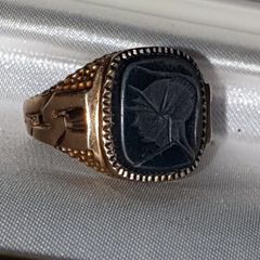 Vintage 9ct Gold Mens Signet Ring