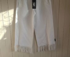 Mary Grant white linen trousers NWT