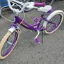 18inch Girls Bike   Purple and White  Like New Image 3