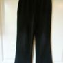 Girls Fab Ribbed Black Leggins-age 5-6 Years  JET BLACK Image 4