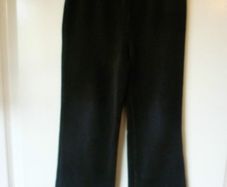 Girls Fab Ribbed Black Leggins-age 5-6 Years  JET BLACK