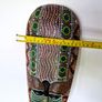 Handmade Wooden Aboriginal Dot Art Mask Image 3