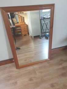 Solid pine mirror