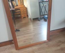 Solid pine mirror