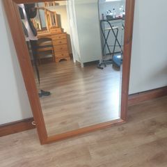 Solid pine mirror