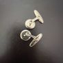 Vintage Silver Metal Cufflinks Image 2