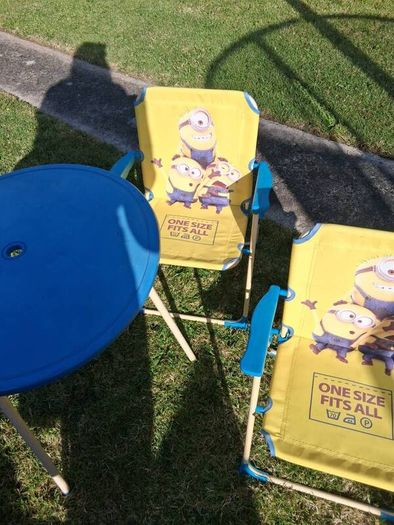 Minion table and chairs