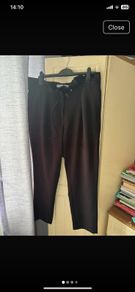 Black Lennon Courtney paper bag trousers size 14